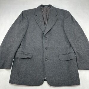 Gianfranco Ruffini Blazer Mens 40R Gray Cashmere Blend Sport Coat Jacket Formal
